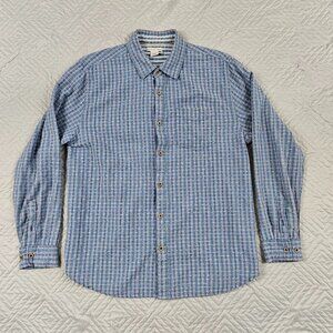 Carbon 2 Cobalt Shirt Mens M Long Sleeve Plaid